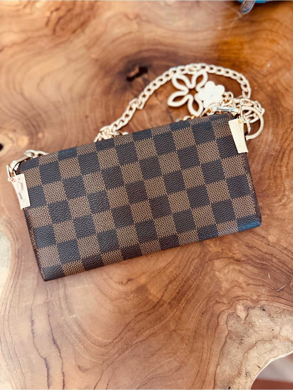 Just In 🔥 Louis Vuitton DAMIER Sarah wallet vintage converted Crossbody b+ - Picture 13 of 17